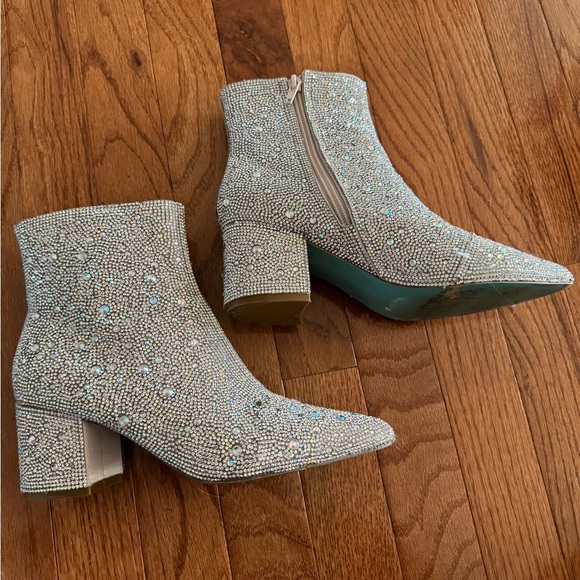 Betsy Johnson Rhinestone Booties - Picture 6 of 6